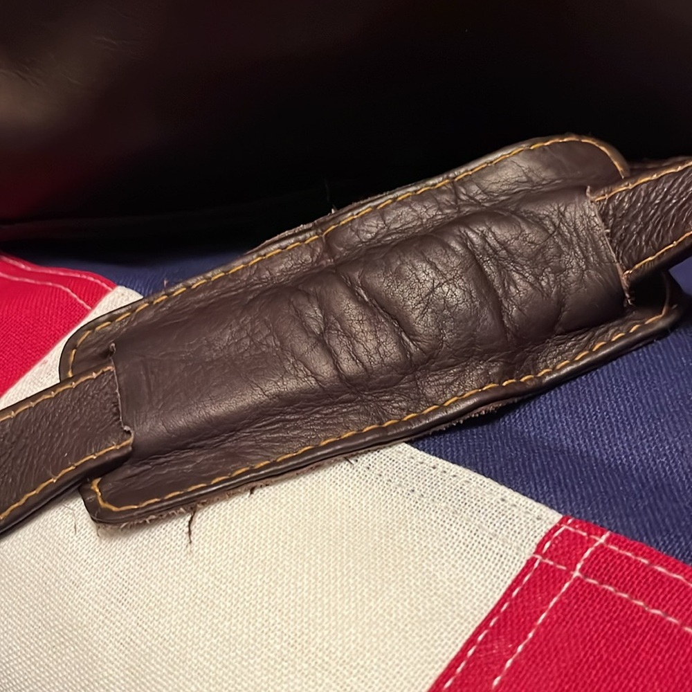 Vintage Brown Leather Unisex Bag - Picture 11 of 13